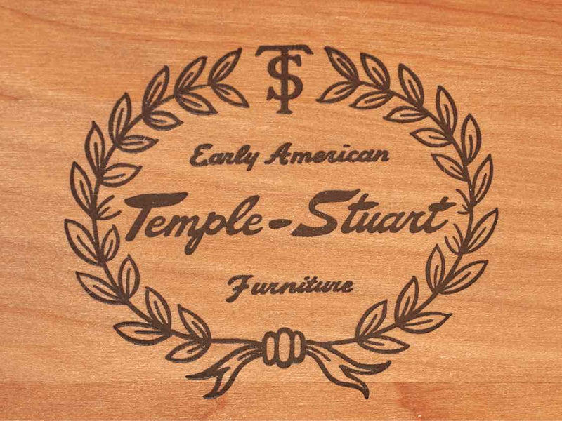 Temple Stuart  Cherry 2 Drawer  2 Door Brass Hardware Server