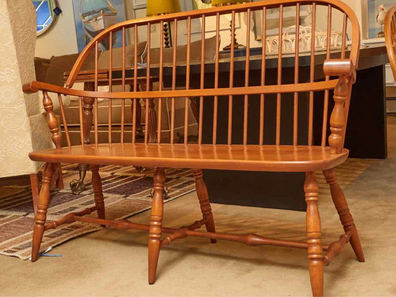 Maple Windsor Back Bench with Arms