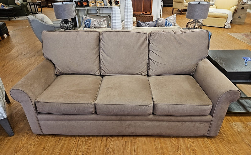 Rowe 3-Seat Sofa in Camel Microsuede