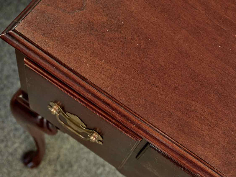 Queen Anne Mahogany Lowboy with 3 Drawers