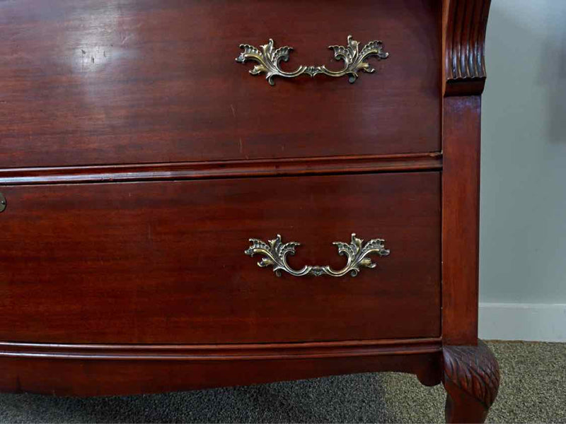 Antique Mahogany Dresser With Claw Feet