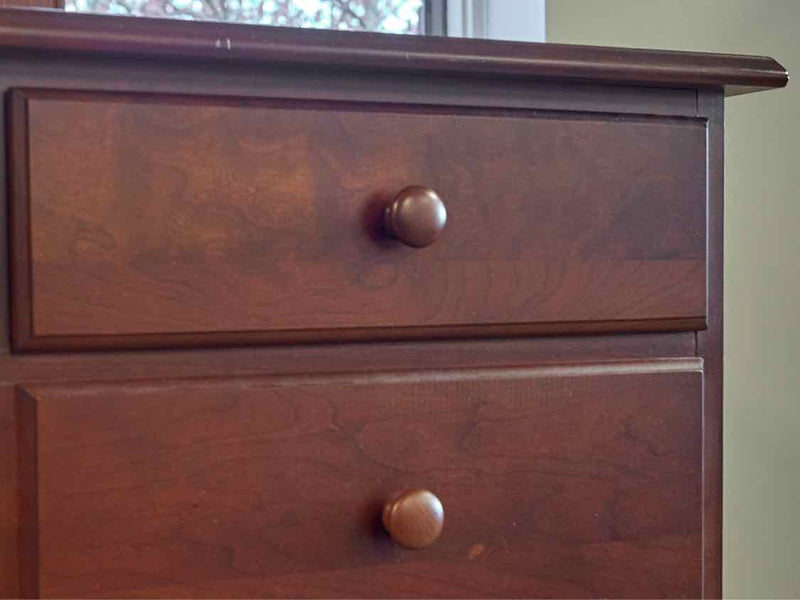 Cherry Dresser W/ Arch Top Mirror