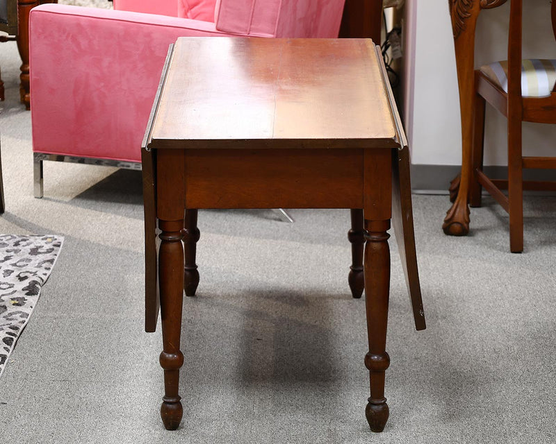 Cherry Dropleaf Dining Table with Turned Legs