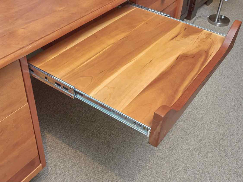 Solid Cherry 2 Drawer 2 File Drawer Pull Out  Key Board Surface  Desk