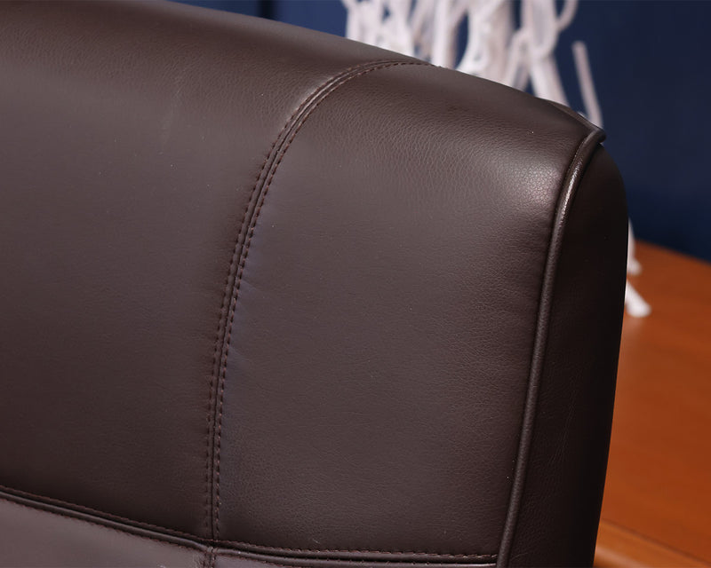 Brown Office Chair in Eco-Leather