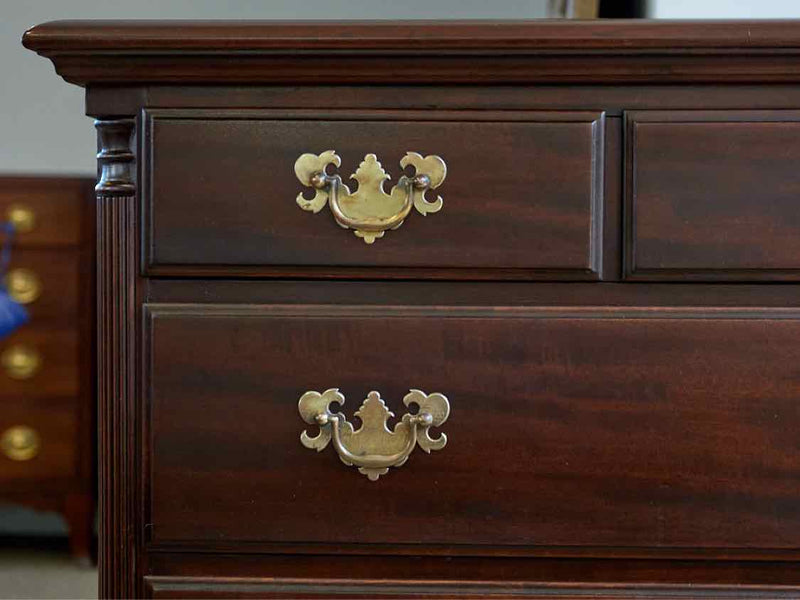 Solid Mahogany Six Drawer Dresser