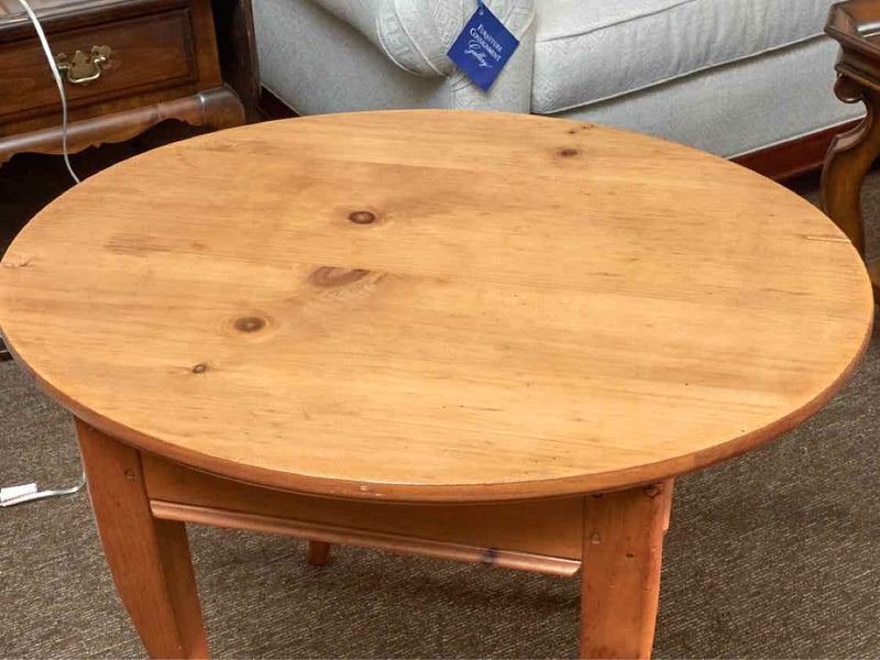 Solid Pine Oval Side Table