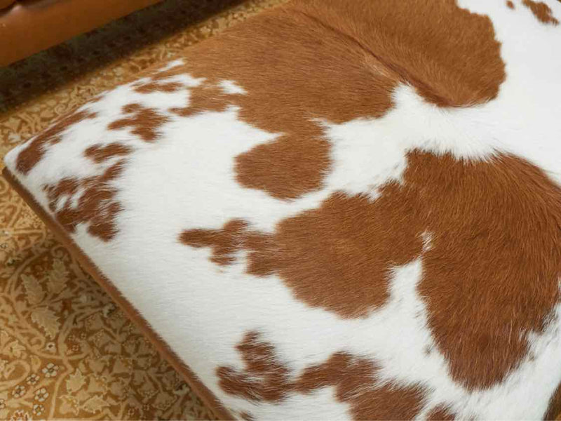 Circle Furniture Cowhide Ottoman