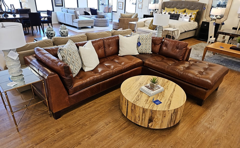 Arhaus 'Garner' Leather Sectional