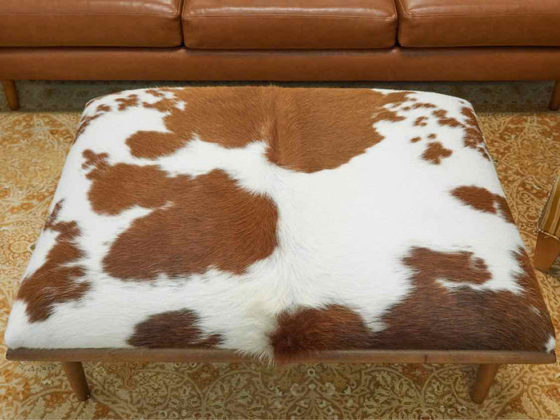 Circle Furniture Cowhide Ottoman