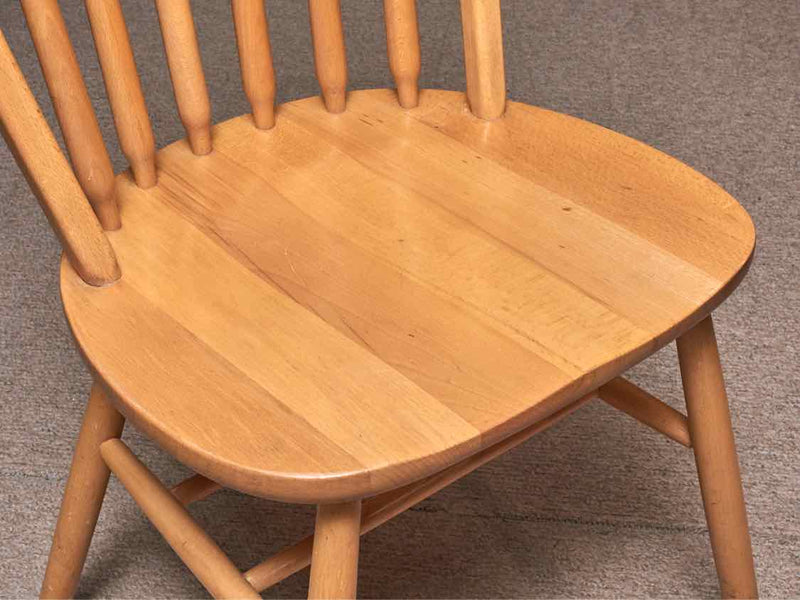 Set of Maple Windsor Style Dining Chairs