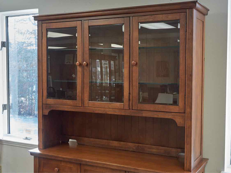 Basset Cherry Lighted China Cabinet