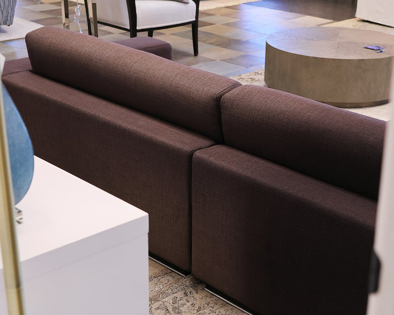 Arketipo Modular Sofa with LAF Chaise in Cocoa Woven