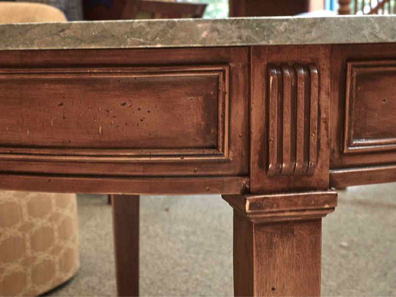 Marble-Top Accent Table