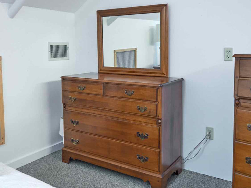 Solid Maple Dresser & Mirror