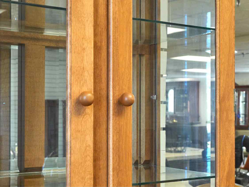 Canadel  Maple China Cabinet with 4 Glass Doors & 4 Wood Doors & Glass Shelves