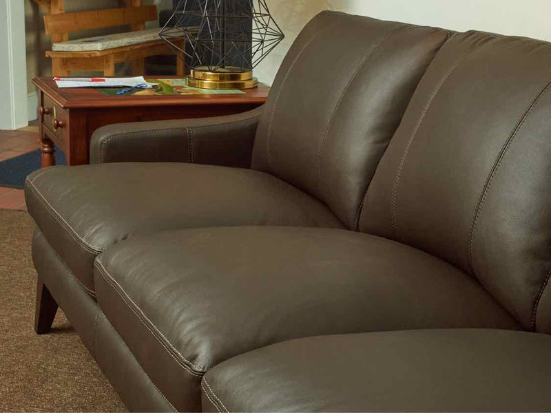 Macy's 'Aspen Dark Brown' Leather  Sofa