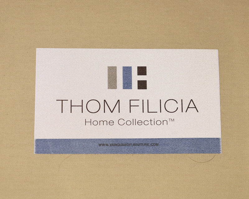 Thom Filicia Steel Blue Sofa with Espresso Base