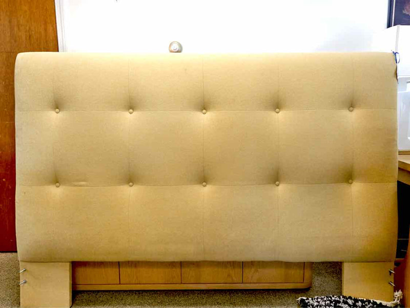 Gold Tufted King Headboard With Panels