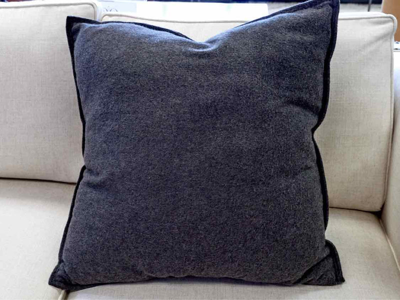 Charcoal Cashmere Accent Pillow