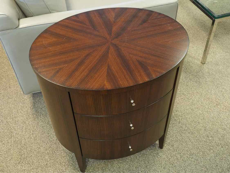 Ethan Allen Bromley Drum Side Table