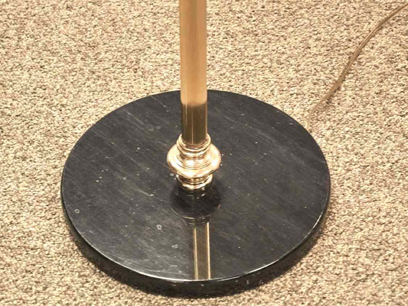 Brass and Marble Swivel Floor Lamp