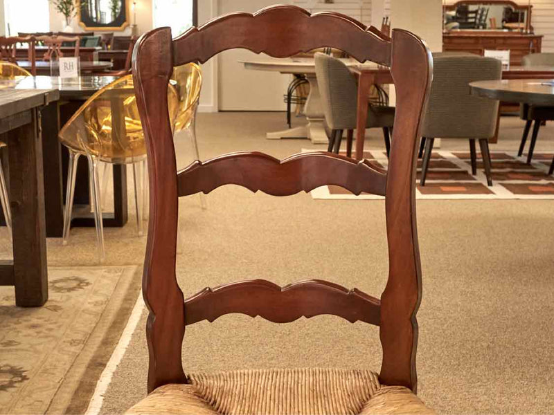 Set of 8 Cherry Ladder Back Dining Chairs