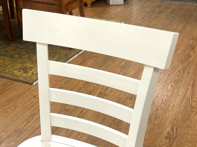 Pottery Barn 'Liam' Set of 4 White Wooden Dining Chairs