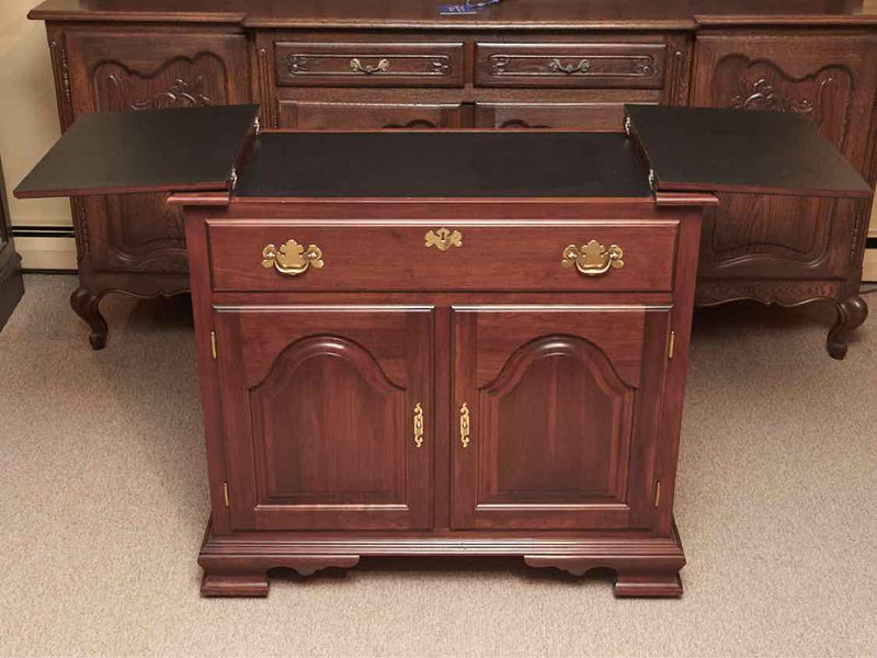 Colonial Furniture Co Cherry 1 Drawer 2 Door  Flip Top  Server