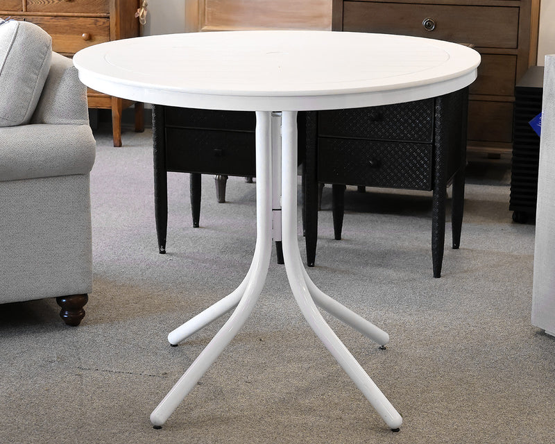 Telescope Casual Outdoor 42" Round Pub Table in White