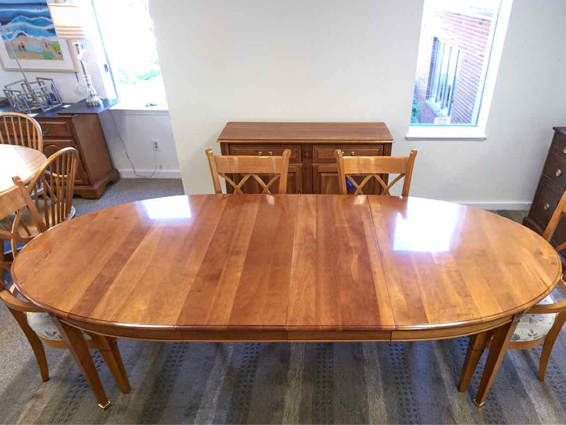 Harden Cherry Dining Table & Set of Six Chairs