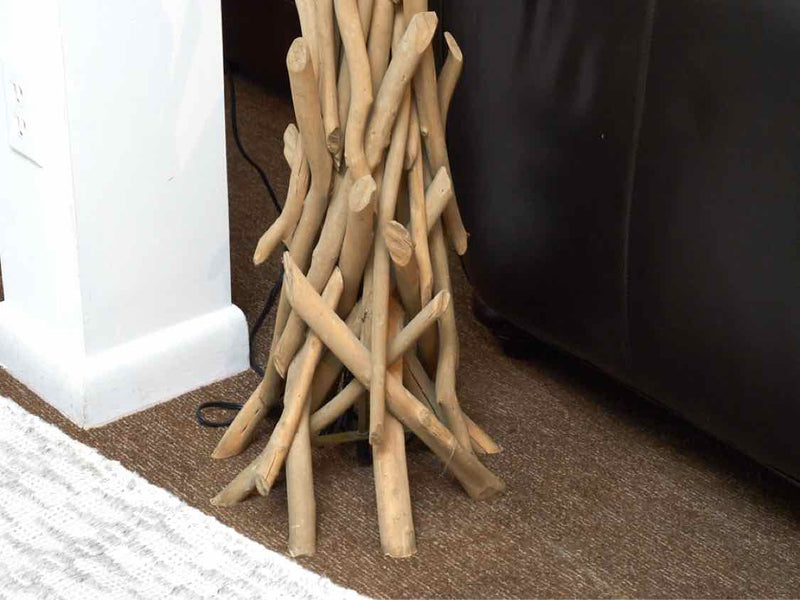 Natural Twig Floor Lamp