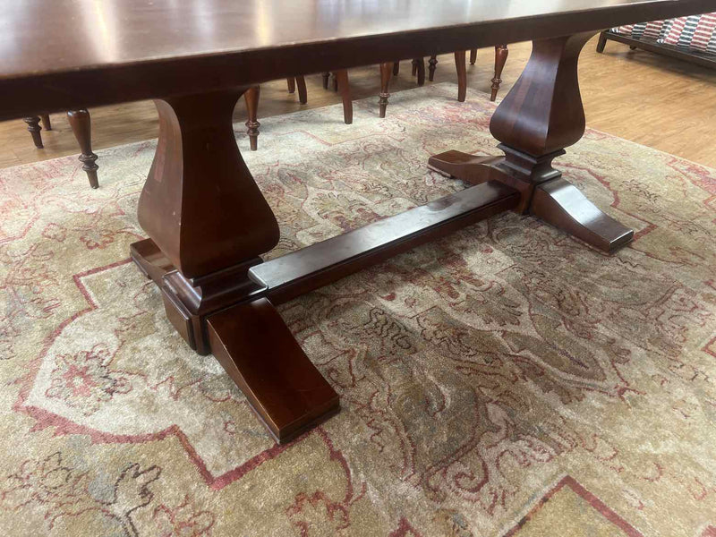 Ethan Allen Double Pedestal Dining Table