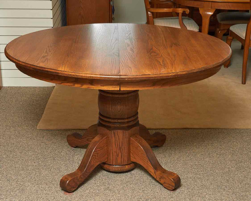 Round Solid Oak Dining Table