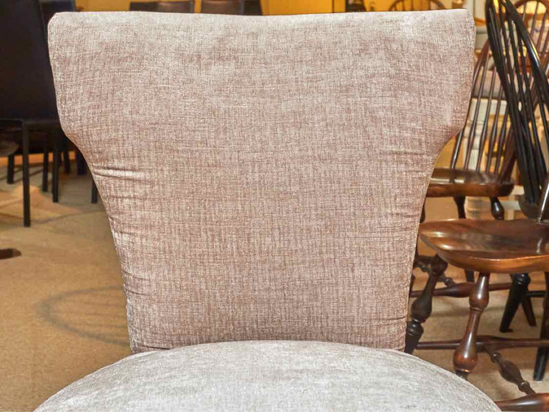 Transitional Dining Chairs In 'Latte Taupe Upholstery W/ Nailhead Trim