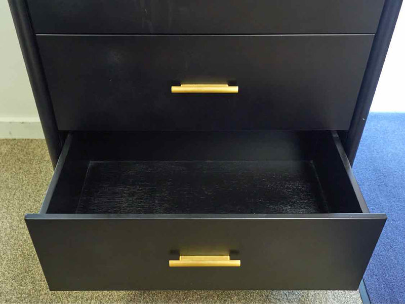 West Elm Black Metal Chest