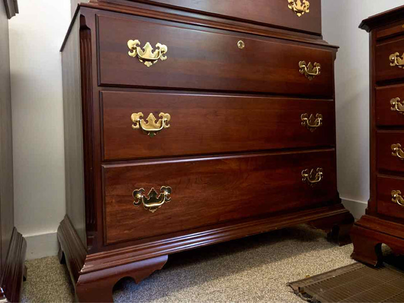 Kincaid Blockfront Cherry Chest on Chest