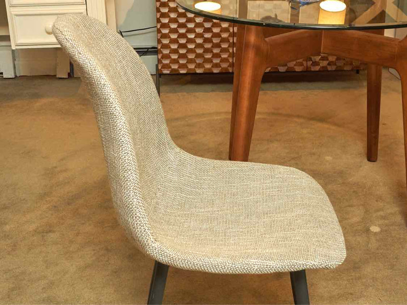 Pair of West Elm Mid Century Design Upholstered  Dining Chairs