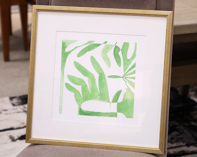 "Minimal Moments II C" Matted Print in Champagne Frame