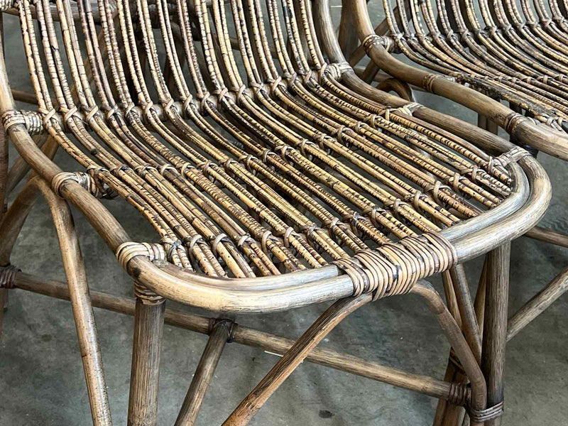 Arhaus Set of 6 Rattan Chairs