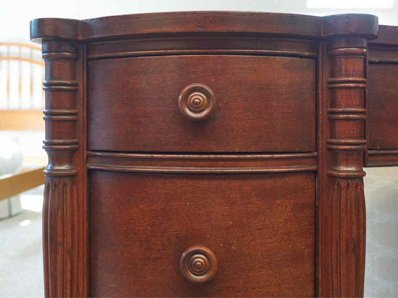 Mahogany Vanity W/ Fluted Legs