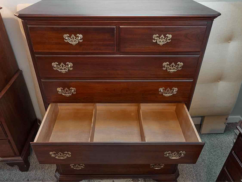 Ethan Allen  Dark Stain Cherry 7 Drawer Chests