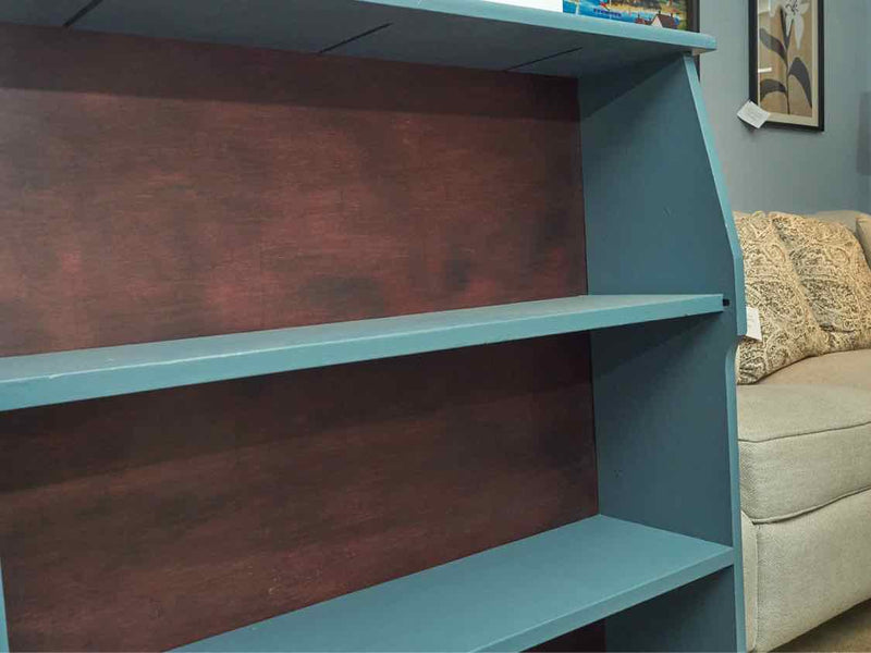 'Sea Turf Blue' Finish  3 Shelf Bookcases