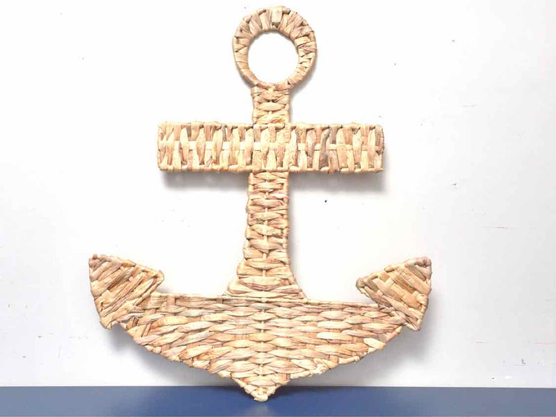 Seagrass Anchor Wall Decor