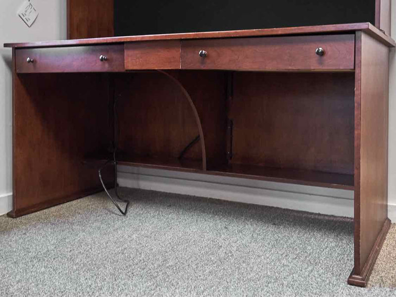 Basset Cherry Desk With Hutch Top