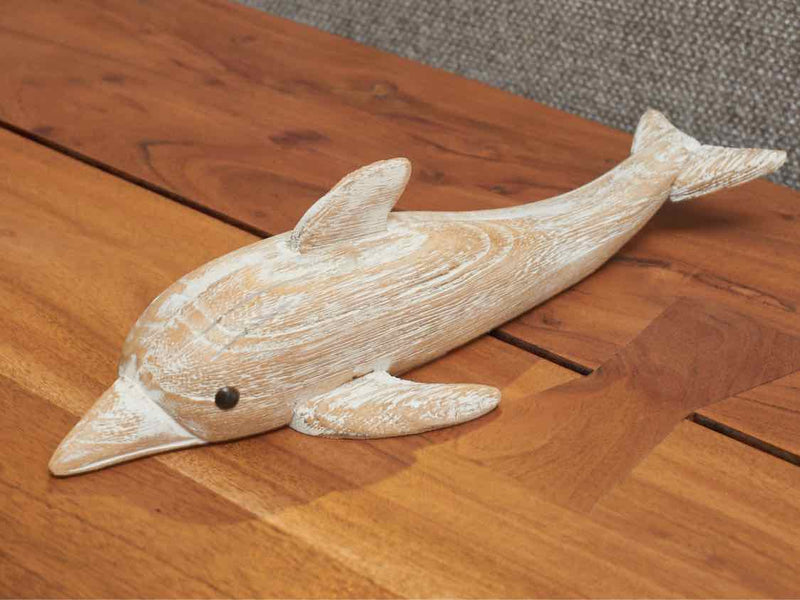 Wooden Dolphin Wall Decor