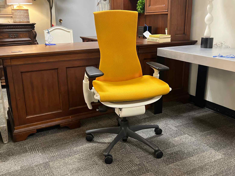 Adjustable Office Chair in Deep Yellow