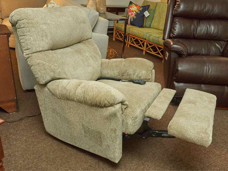 Upholstered 'Sand Beige' Power Recliner