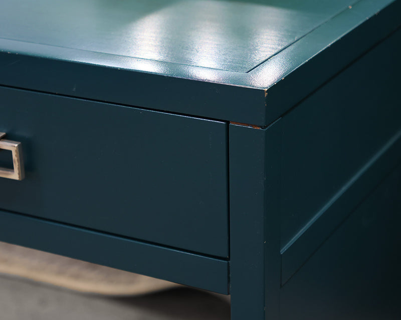 Alexa Hampton for Hickory Chair 3-Drawer Writing Desk in Teal