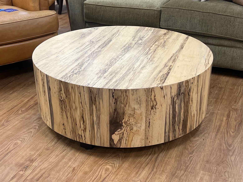 Crate & Barrel 'Dillon' Spalted Wood Cocktail Table